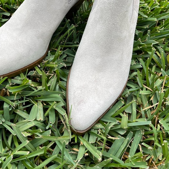 - RAG & BONE Razor Light Grey suede leather Chelsea boot size 37 - Picture 11 of 14